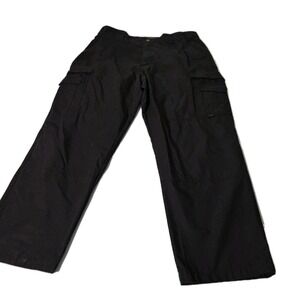 TRU SPEC  Black Tactical Pants 40x30 Rip Stop Military Security‎